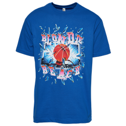 Men's - Blondie beach Records Shattered Glass T-Shirt - Blue/Multi