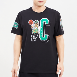 Men's - Pro Standard Celtics Mash Up T-Shirt - Black/Black