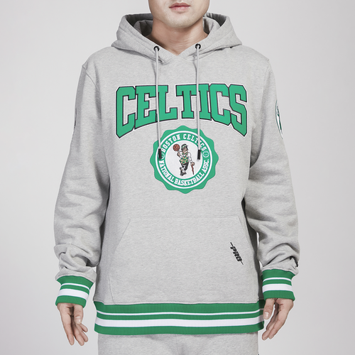

Pro Standard Mens Pro Standard Celtics Crest Emblem Fleece P/O Hoodie - Mens Gray Size S