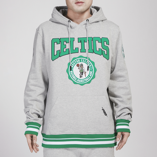 

Pro Standard Mens Pro Standard Celtics Crest Emblem Fleece P/O Hoodie - Mens Gray Size M