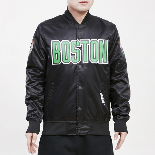 

Pro Standard Mens Pro Standard Celtics SMU Satin Jacket - Mens Black Size XL