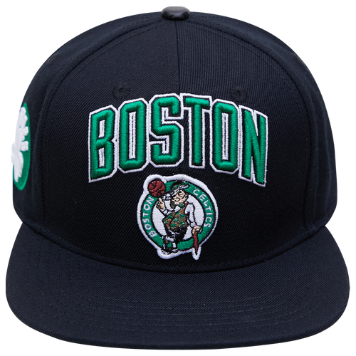 

Pro Standard Mens Pro Standard Celtics Stacked Logo Snapback - Mens Black/Black Size One Size