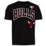 Pro Standard Bulls Team Logo T-Shirt - Men's Black/Red