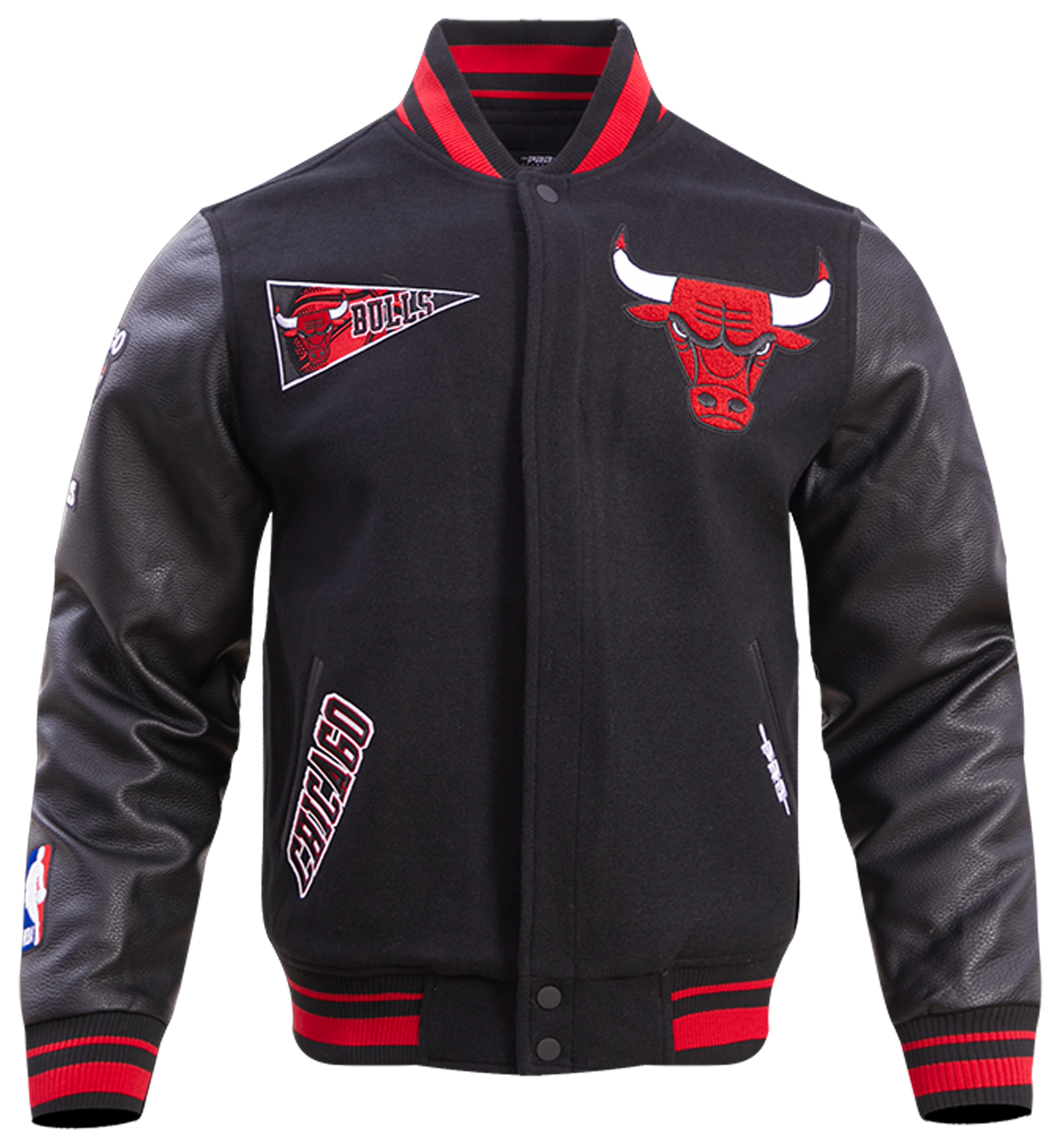 Pro Standard Chicago Bulls Retro Classic Wool Varsity Jacket - Men's