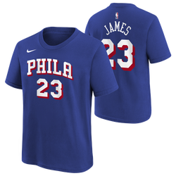 Boys' Grade School - Nike NBA Philadelphia 76ers Name and Number Icon TS - Blue
