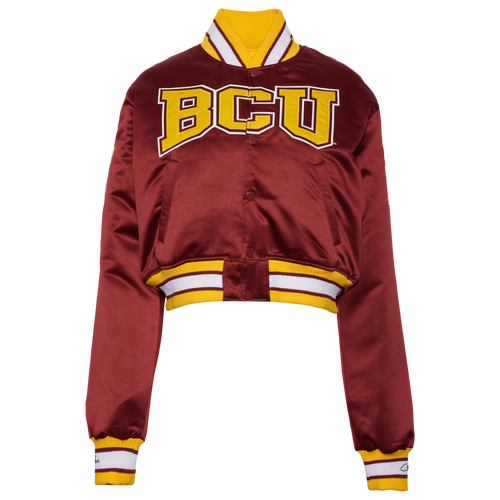 

Campus Remix Womens Campus Remix Bethune Cookman University Satin Jacket - Womens Gold/Burgundy Size M