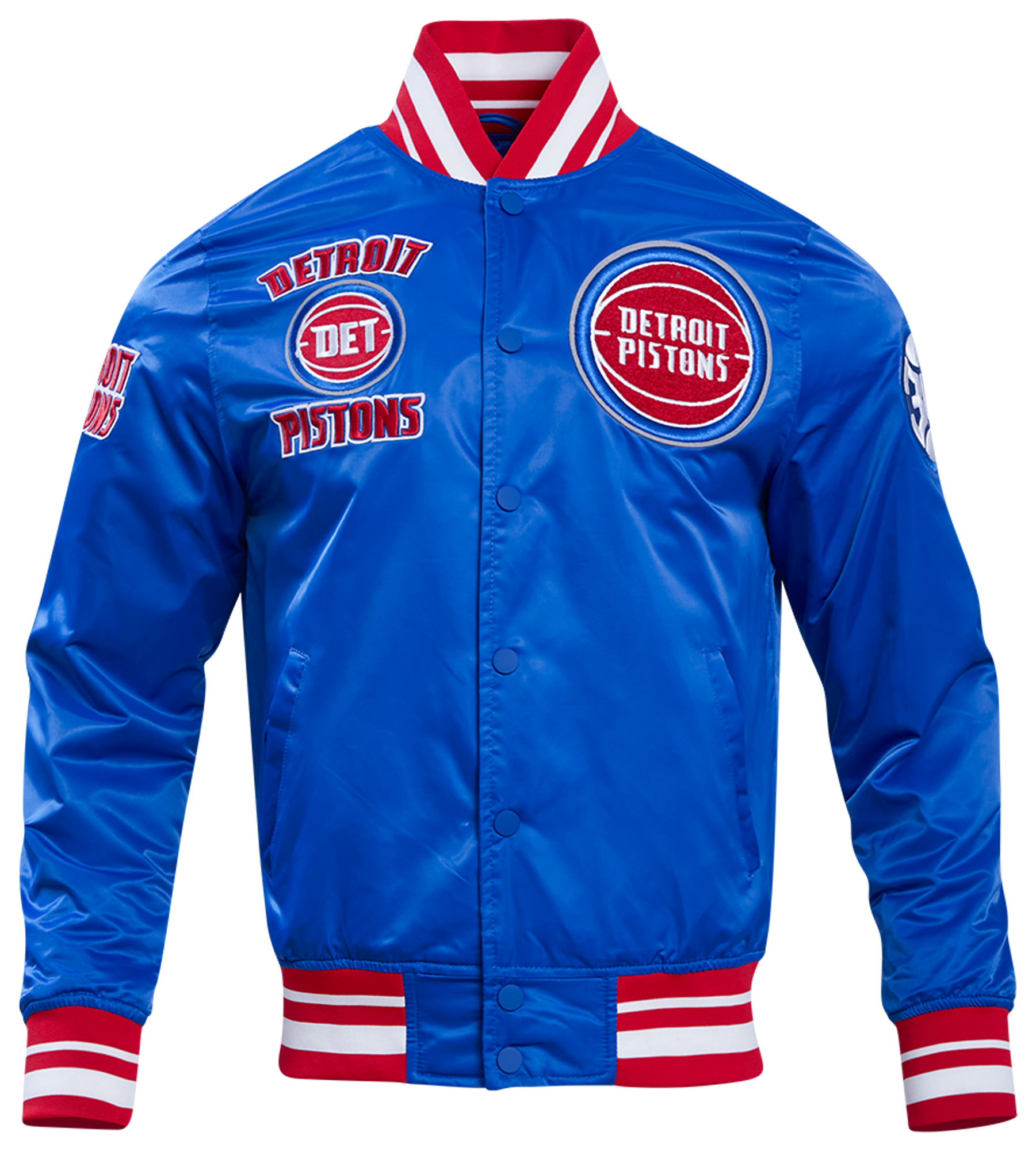 Pro Standard Detroit Pistons Retro Classic Rib Satin Jacket - Men's