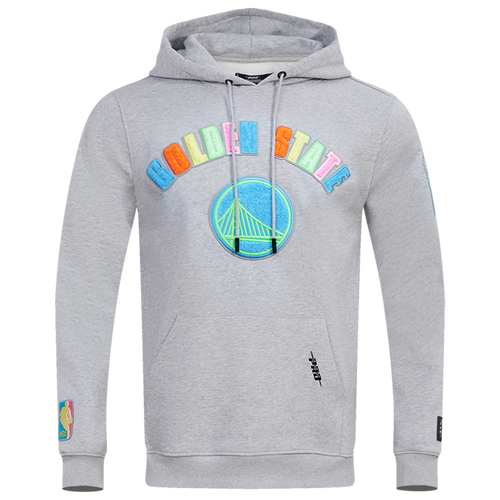 

Pro Standard Mens Pro Standard Warriors Washed Neon Hoodie - Mens Gray Size L