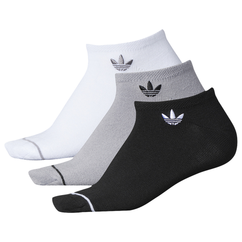 

adidas Originals Womens adidas Originals 3 Pack No Show Socks - Womens Black/Light Onix/Gray Size M