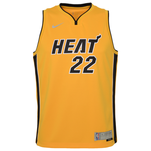 

Boys Nike Nike Heat Earned Edition Jersey - Boys' Grade School Yellow/Yellow Size M