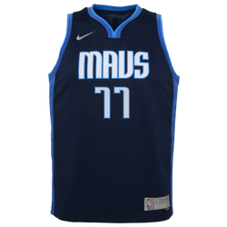 Boys' Grade School - Nike NBA Earned Edition Jersey - Navy/Navy