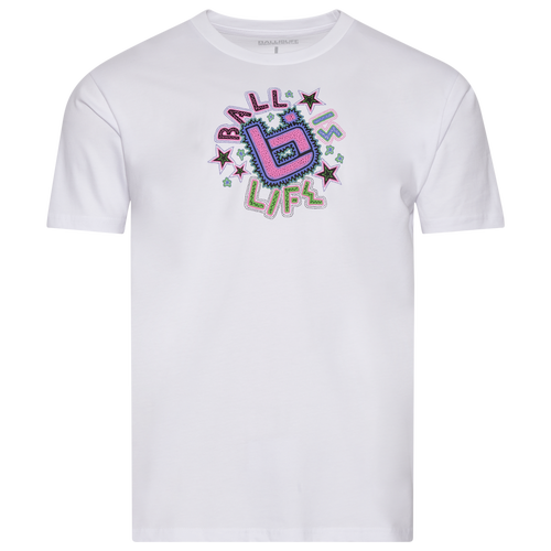 

Ball Is Life Mens Ball Is Life Venice T-Shirt - Mens White/Multi Size L