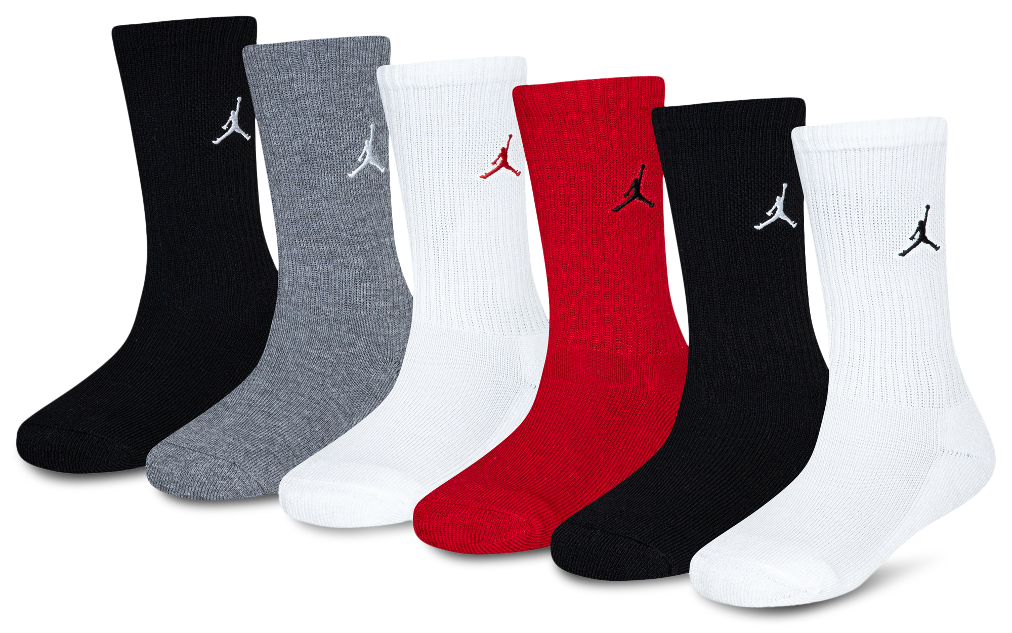 Jordan Everyday Essentials 6 Pack Crew Socks - Boys' Grade School