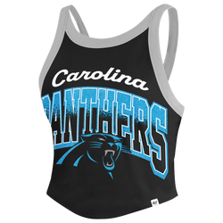 Women's - 47 Brand Panthers Shimmer Shadow Sporty Tank Top - Black