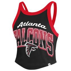 Women's - 47 Brand Falcons Shimmer Shadow Sporty Tank Top - Black