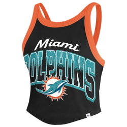Women's - 47 Brand Dolphins Shimmer Shadow Sporty Tank Top - Black