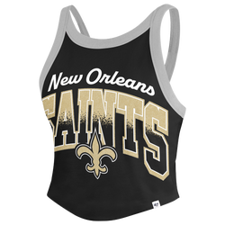 Women's - 47 Brand Saints Shimmer Shadow Sporty Tank Top - Black
