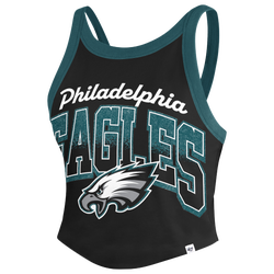 Women's - 47 Brand Eagles Shimmer Shadow Sporty Tank Top - Black