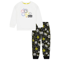 Girls' Toddler - PUMA Crew Set - White/Black