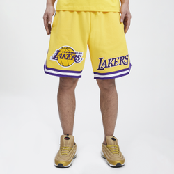 Men's - Pro Standard Lakers Pro Team Shorts - Yellow/Yellow