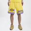 Pro Standard Lakers Pro Team Shorts - Men's Yellow/Yellow