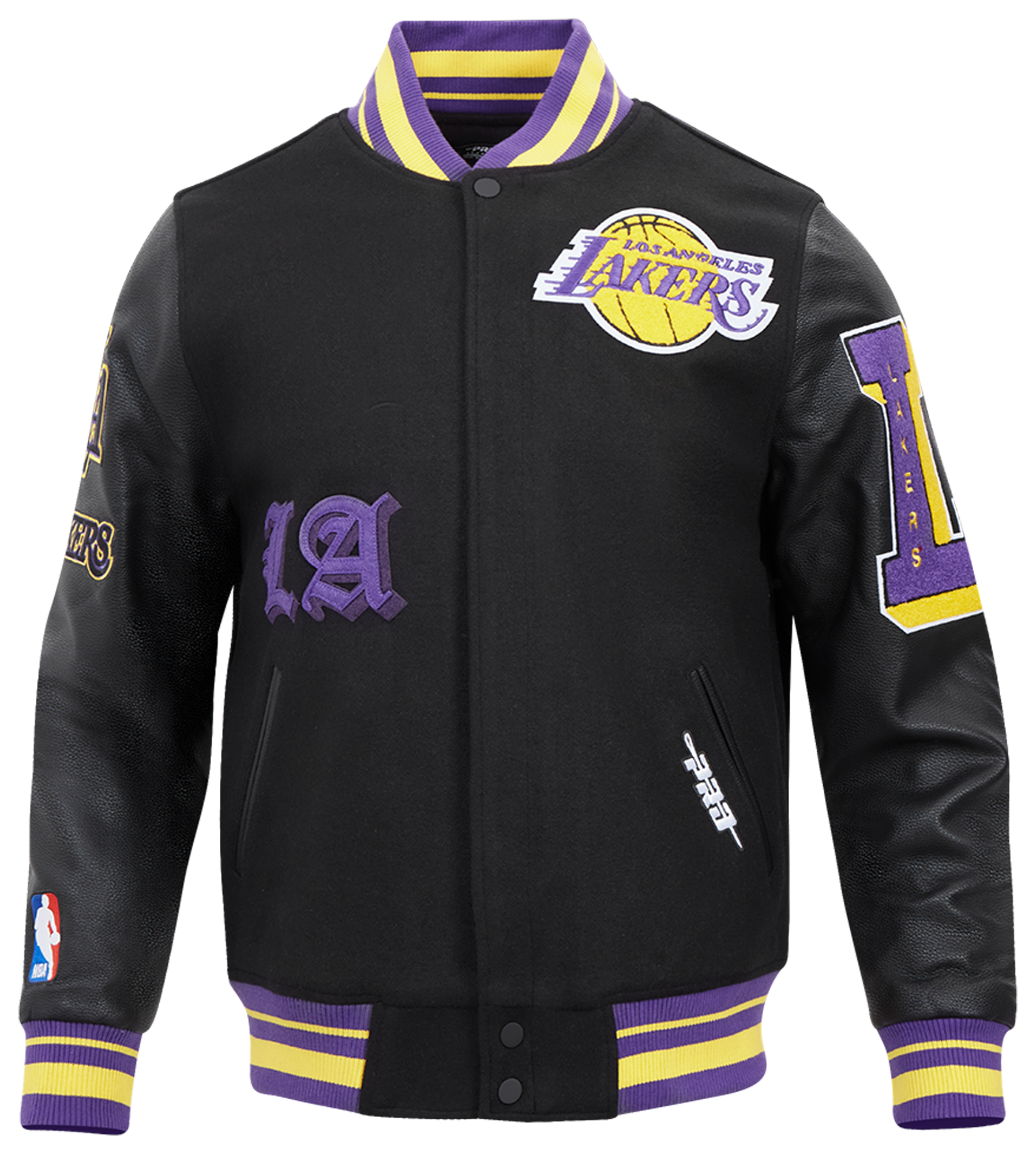 Pro Standard Los Angeles Lakers Old English Wool Varsity Jckt - Men's