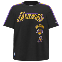 Boys' Grade School - Pro Standard LA Lakers Retro Taping Tee - White/Purple