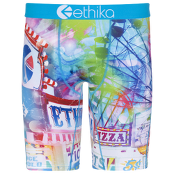 Boys' Grade School - Ethika Graphic Brief - Blue/Multi