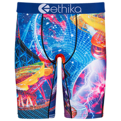 Boys' Grade School - Ethika Graphic Briefs - Blue/Multi