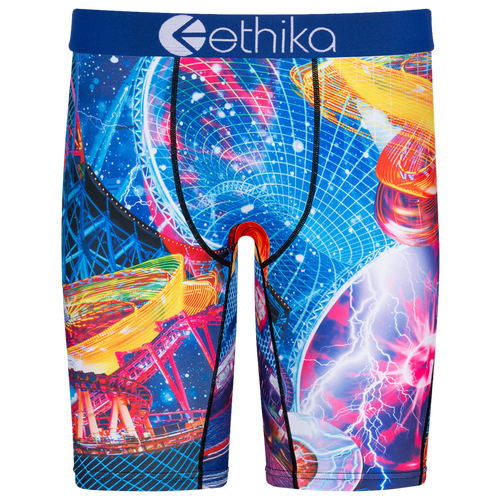 

Boys Ethika Ethika Graphic Briefs - Boys' Grade School Blue/Multi Size S