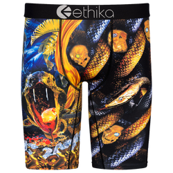Boys' Grade School - Ethika Graphic Briefs - Black/Gold