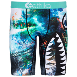 Boys' Grade School - Ethika Graphic Briefs - Black/Blue