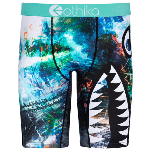 

Boys Ethika Ethika Graphic Briefs - Boys' Grade School Black/Blue Size S