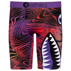 Boys' Grade School - Ethika Graphic Briefs - Purple/Red
