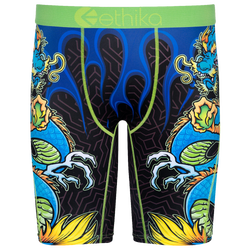 Boys' Grade School - Ethika Graphic Briefs - Black/Blue