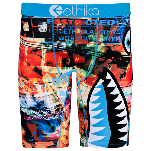 

Ethika Boys Ethika Graphic Briefs - Boys' Grade School Black/Red Size M