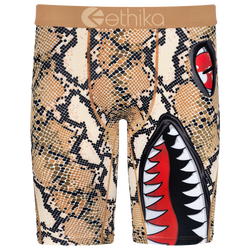 Boys' Grade School - Ethika Graphic Briefs - Brown/Black