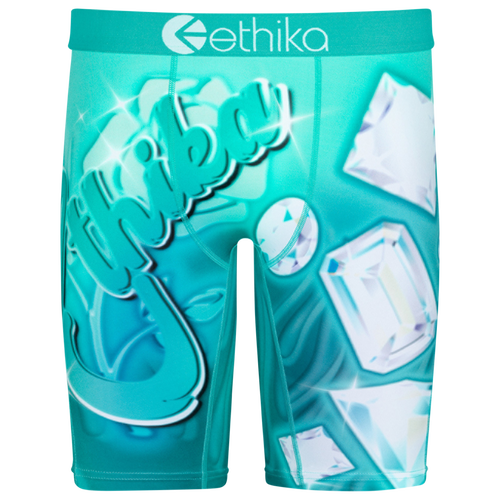 

Ethika Boys Ethika Graphic Briefs - Boys' Grade School Teal/Teal Size M