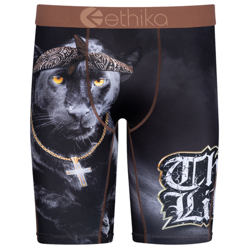 

Boys Ethika Ethika Graphic Briefs - Boys' Grade School Gray/Black Size S