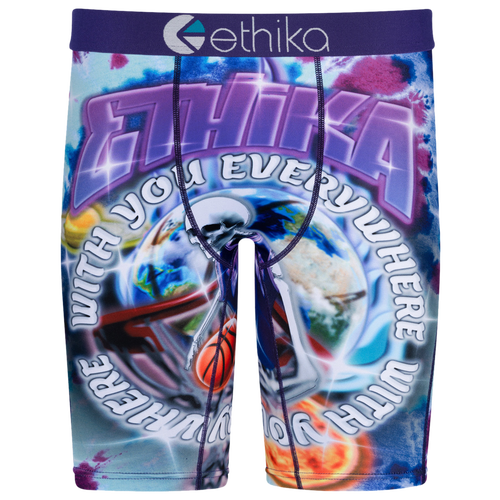 

Ethika Boys Ethika Graphic Briefs - Boys' Grade School Purple/White Size M