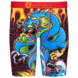 Boys' Grade School - Ethika Graphic Briefs - Red/Blue