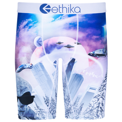 Boys' Grade School - Ethika Graphic Briefs - White/Grey