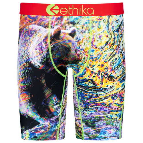 

Boys Ethika Ethika Graphic Briefs - Boys' Grade School Green/Red Size S