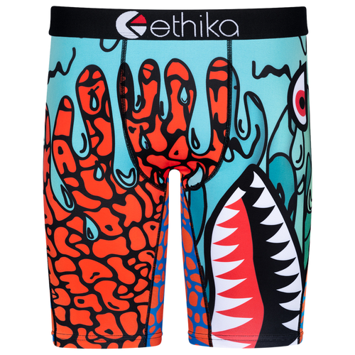 

Boys Ethika Ethika Graphic Briefs - Boys' Grade School Green/Orange Size L