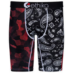Boys' Grade School - Ethika Graphic Briefs - Black/Red