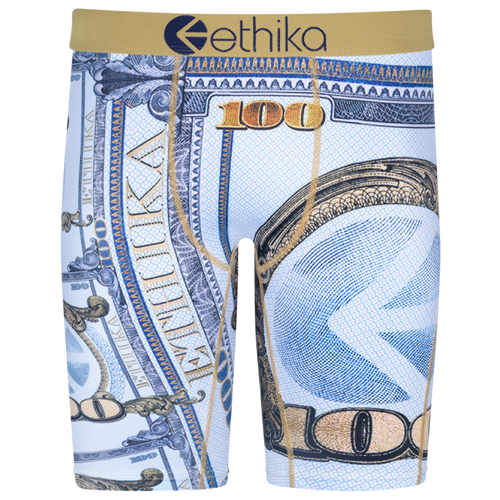 

Boys Ethika Ethika Graphic Briefs - Boys' Grade School Gold/Black Size M