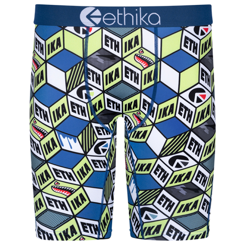 

Boys Ethika Ethika Graphic Briefs - Boys' Grade School Blue/White Size L