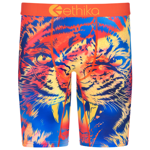 

Boys Ethika Ethika Graphic Briefs - Boys' Grade School Orange/Yellow Size XL