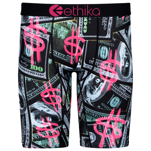 

Boys Ethika Ethika Printing Money Underwear - Boys' Grade School Pink/Green Size S