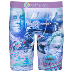 Boys' Grade School - Ethika Benji Glitchin Underwear - Purple/Blue